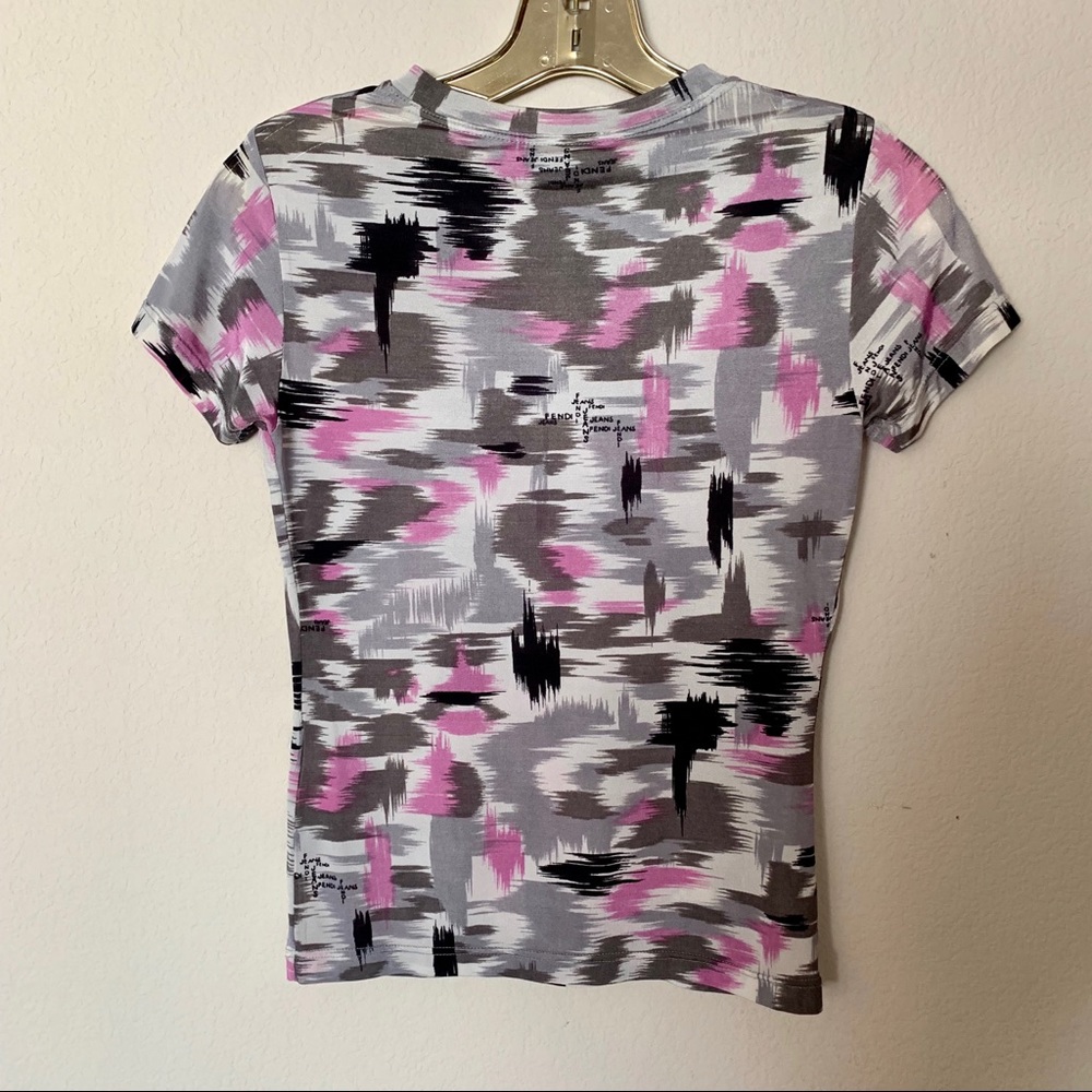 Fendi logo stretchy tee made in Italy - Picture 5 of 7